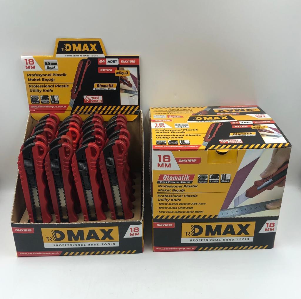 DMAX PROFOSYONEL PLASTİK MAKET BIÇAĞI KIRMIZI